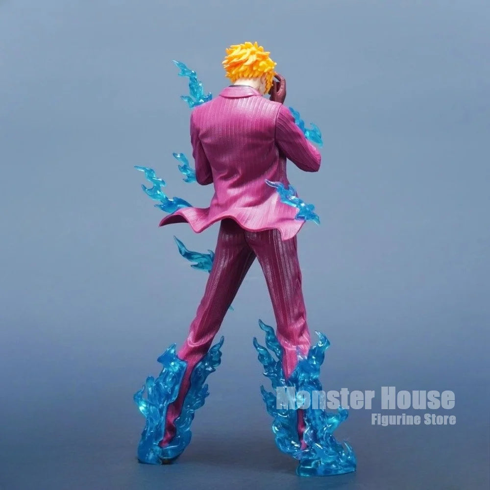 24cm/9.45in Anime ONE PIECE Figure Diable Jambe Sanji Action Figures Pvc Statue Desktop Ornamen Collection Model Toys Gifts