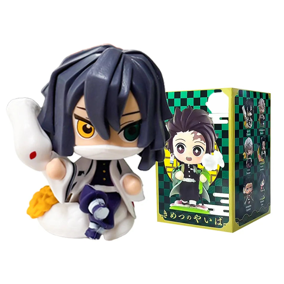 Demon Slayer Tanjiro Kamado Nezuko Anime Cartoon Figure Blind Box Creative Personalized Statue Model Ornament Surprise Gift Box