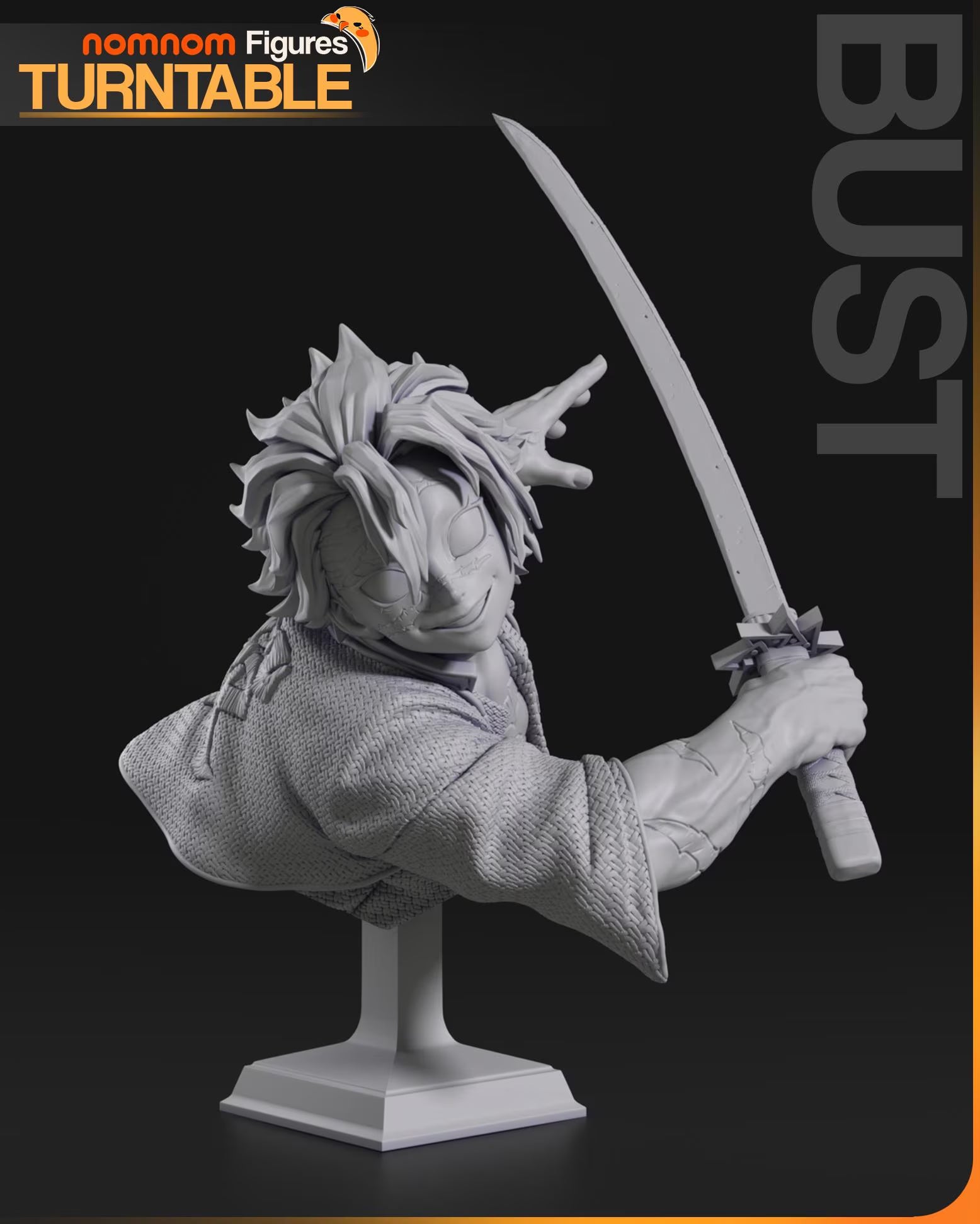 Windy Demon Slayer | Unpainted Garage Kit Resin Figure | Nomnom Figures