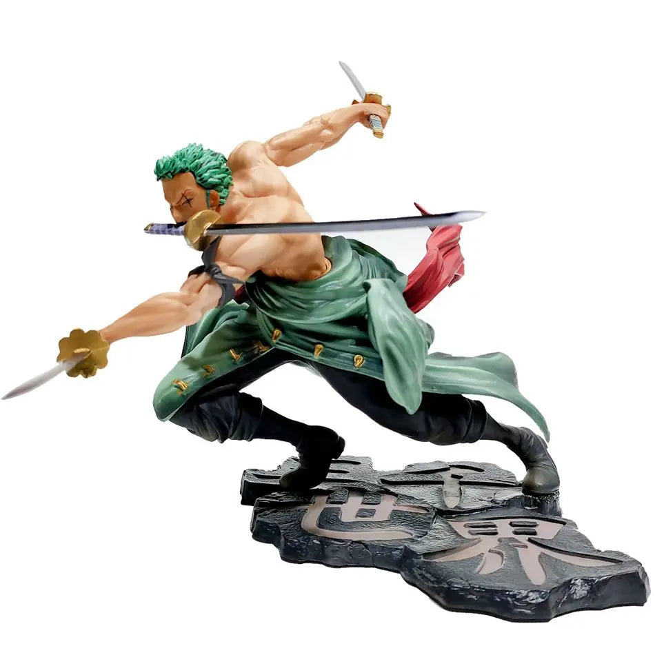 New One Piece 10cm Anime Figure GK Roronoa Zoro Three-blade Sa-maximum Manga Anime Statue Action Figure Collection Model Toy Kid