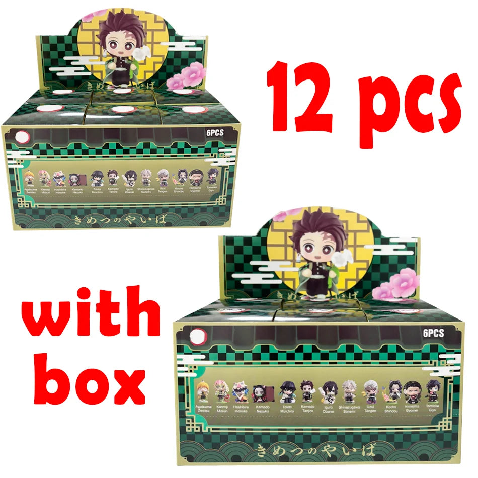 Demon Slayer Tanjiro Kamado Nezuko Anime Cartoon Figure Blind Box Creative Personalized Statue Model Ornament Surprise Gift Box