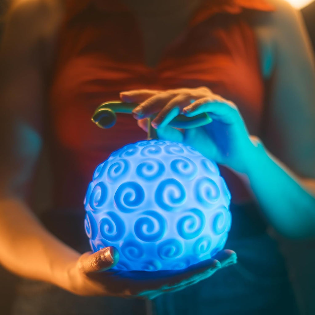 One Piece Devil Fruit Lamp, One Piece Merch | One Piece Gifts, Monkey D. Luffy Figure, Netflix Merch Official Product, Anime Room Decor