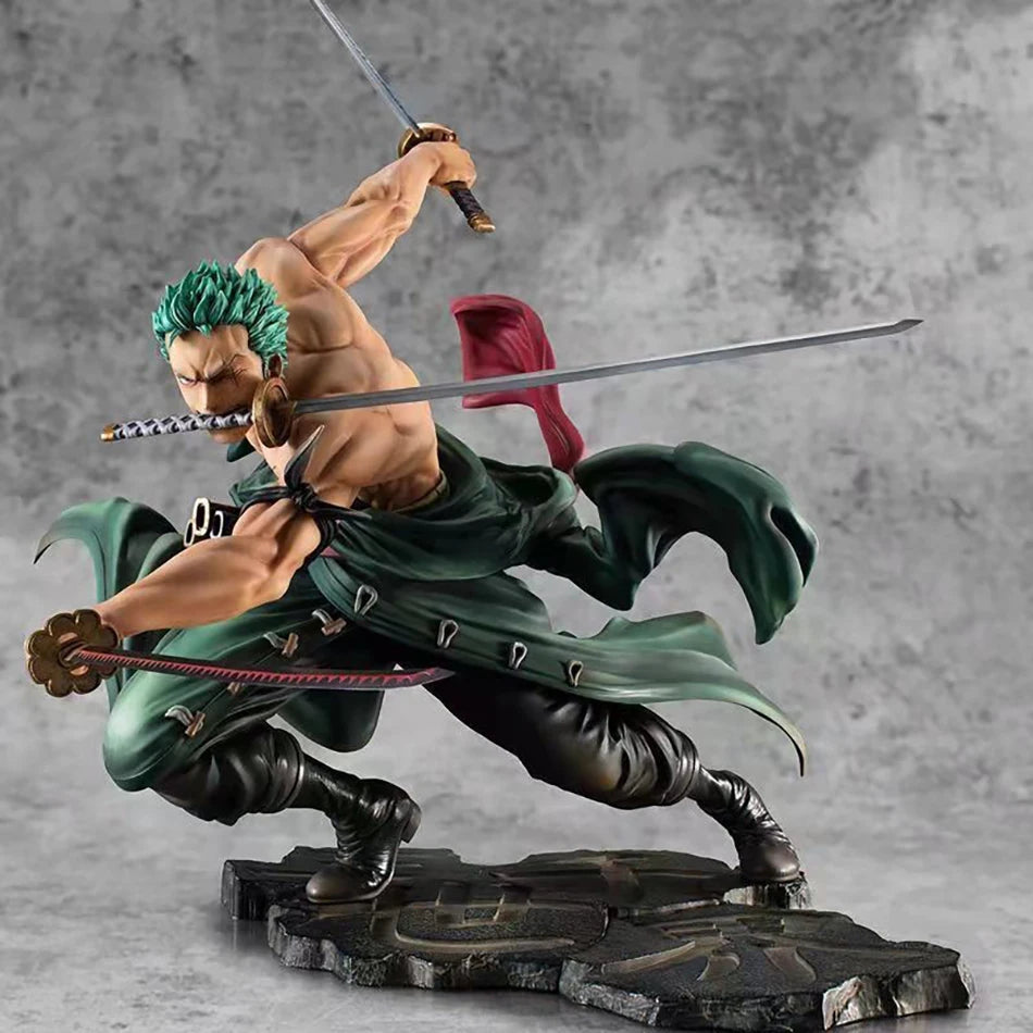 One Piece 10Cm Roronoa Zoro Anime Figure PVC Statue GK Collectible Display Figurine Home Decor Ornament Gift