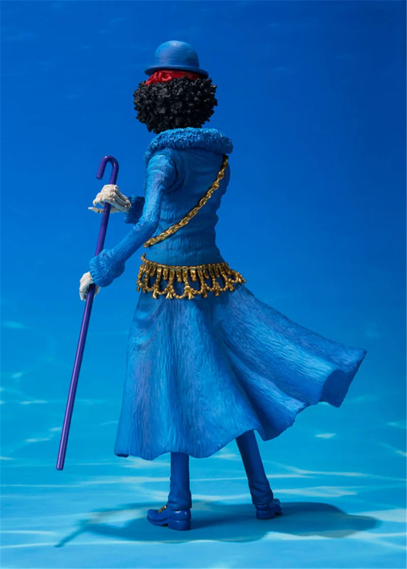 Anime One Piece Figurine Brook 20th Anniversary Battle Ver. PVC Action Figures Collectible Model Kids Toys Doll Gifts 21cm