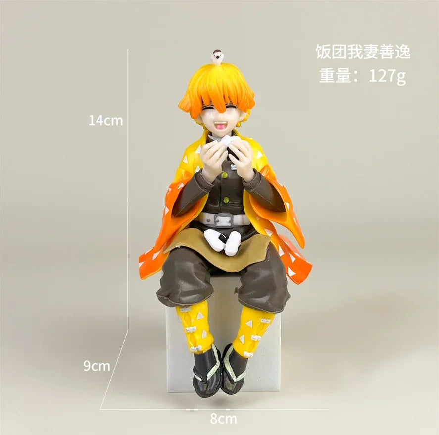 NEW Anime Demon Slayer Sit Eating High Quality Rice Figure All Style Tanjirou Nezuko Kyoujurou Tengen Tokitou Muichirou Figurine