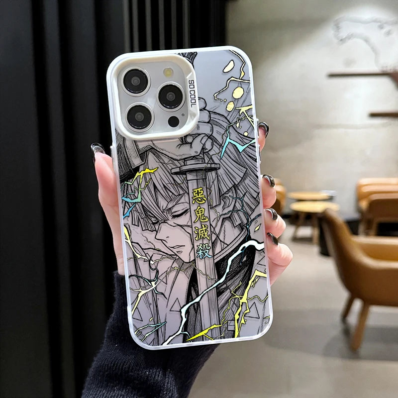 Phone Case for Oppo Realme 15 14 13 12 11 10 9i C75 C65 C63 C55 C53 C35 C33 C21Y C15 Pro Plus Anime Zenitsu Nezuko Demon Slayer