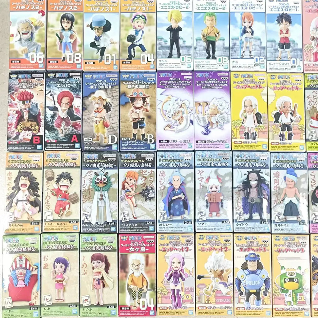 Original BANDAI BANPRESTO One Piece Luffy Nami Zoro Sanji Buggy WCF Anime Action Figures Chopper Shanks Toys Figurine