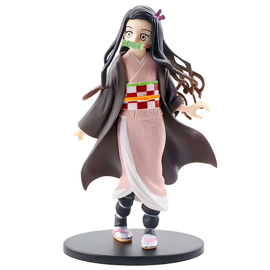 Anime Demon Slayer Figure Kamado Tanjirou Nezuko Action Figures Model Toys Zenitsu Figurine Inosuke Kimetsu No Yaiba Figura