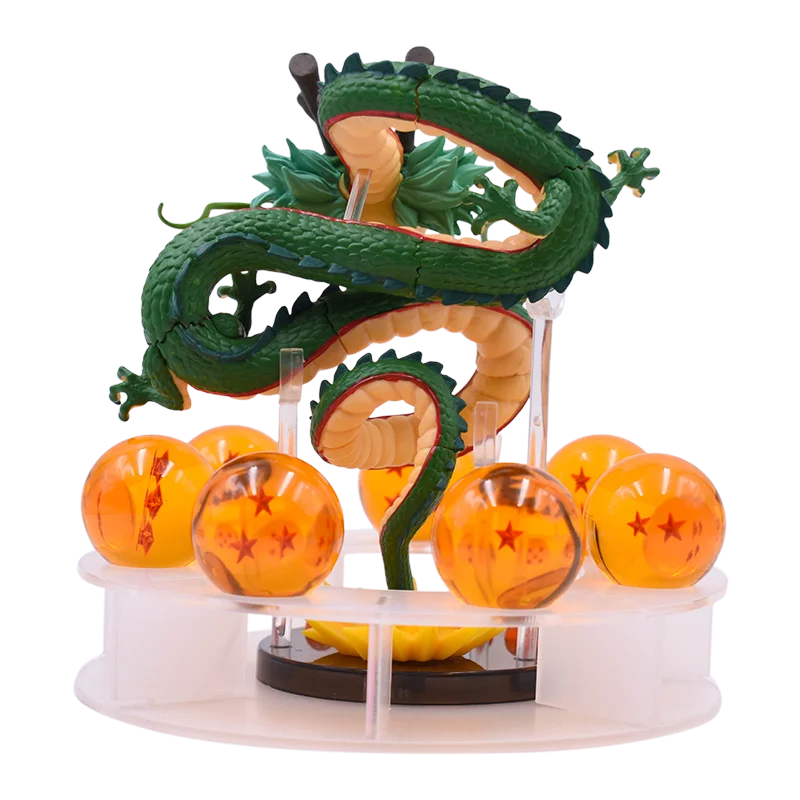 Dragon Ball Z Shenron Action Figures Toys Anime Seven Orange Dragon Balls PVC Figurine Model DBZ Collectible Dolls