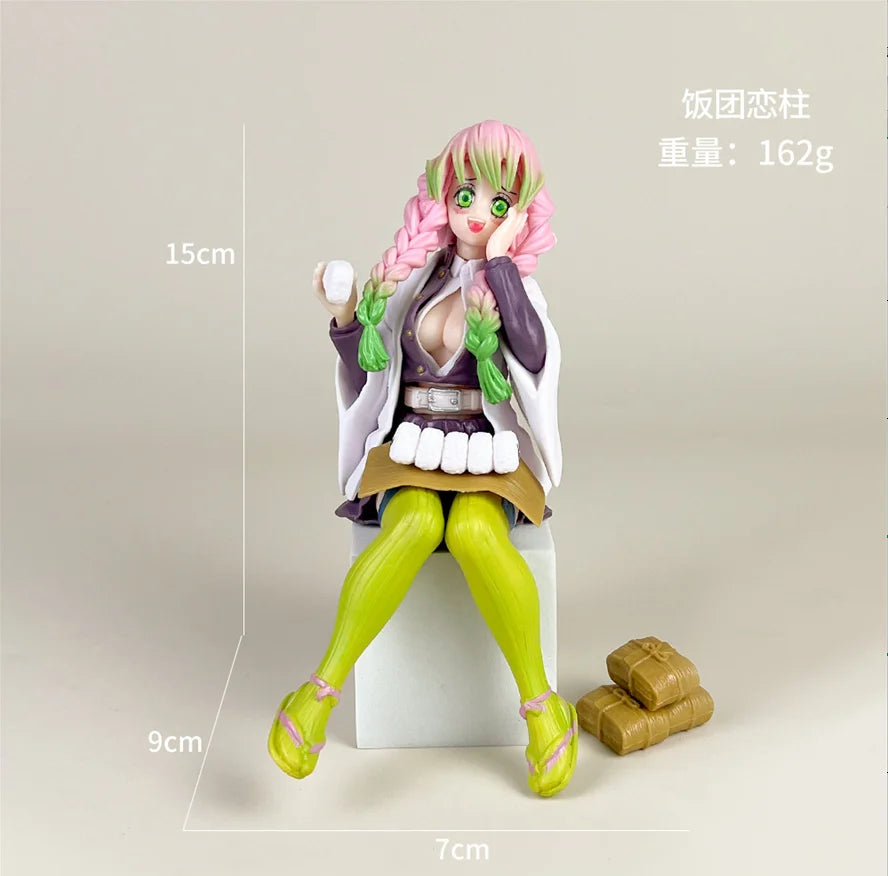 NEW Anime Demon Slayer Sit Eating High Quality Rice Figure All Style Tanjirou Nezuko Kyoujurou Tengen Tokitou Muichirou Figurine