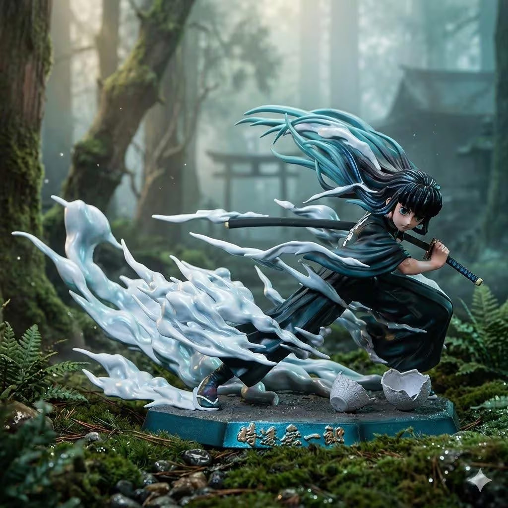 Demon Slayer Tokitou Muichirou PVC Action Figure 19Cm Anime Figure
