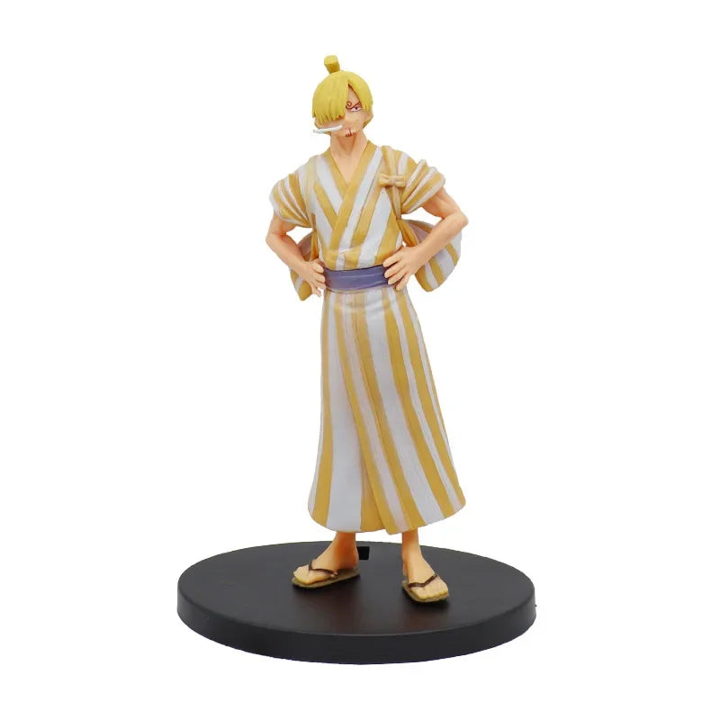 New One Piece Anime Figure toy Fire Fist Luffy Ace Sanji Battle Model Dolls PVC sabo Action Figurine Zoro Ghost Three-Knife Toys