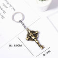 Anime Straw Hat Pirates Metal Keychain Cartoon One Piece Luffy Chopper Edward Newgate Figurine Toys Keyrings Backpack Decor Gift