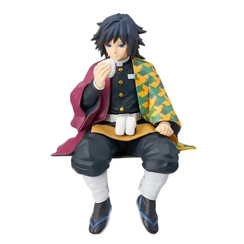 NEW Anime Demon Slayer Sit Eating High Quality Rice Figure All Style Tanjirou Nezuko Kyoujurou Tengen Tokitou Muichirou Figurine
