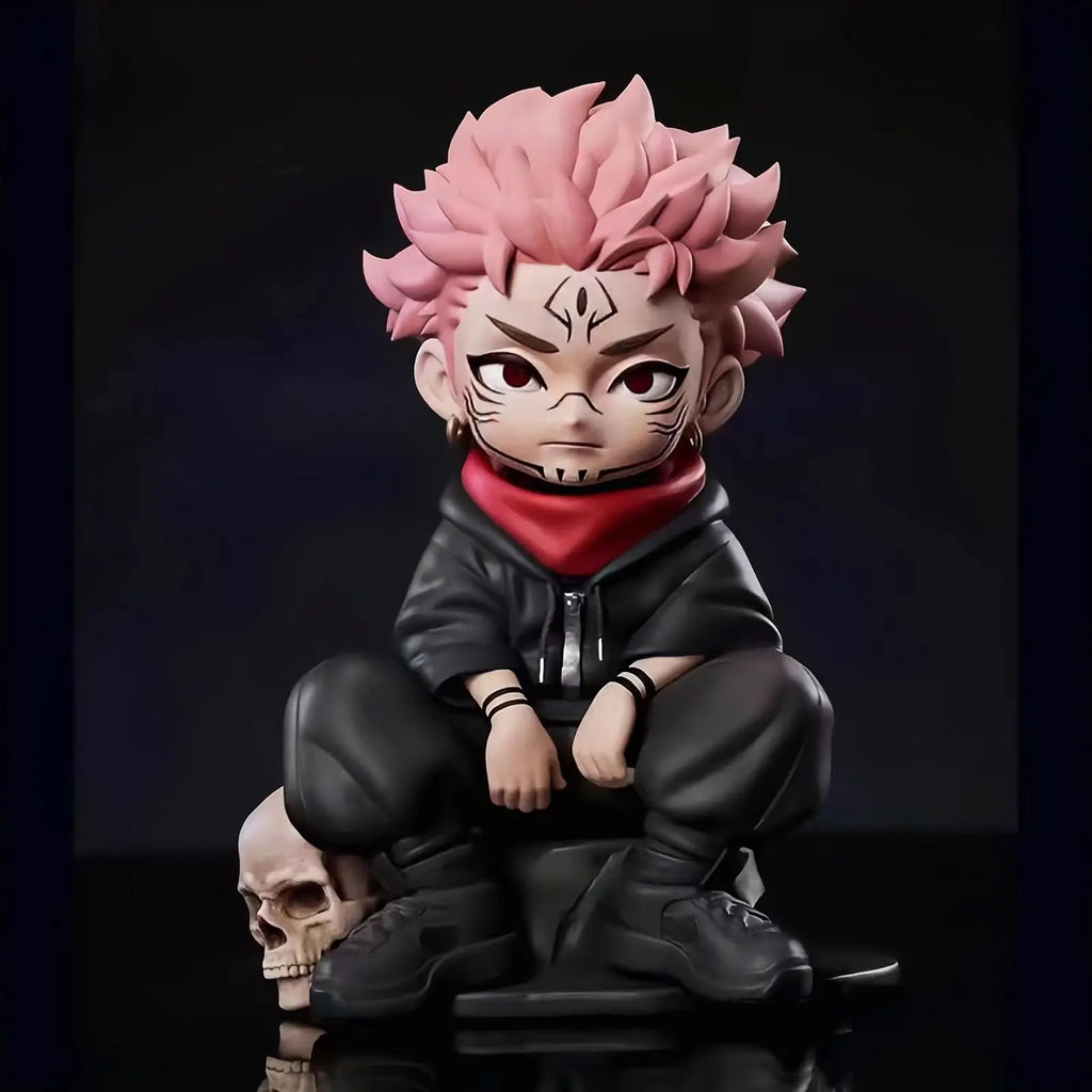 Jujutsu Kaisen figure - crouching Satoru Gojo collectible toy, model prize for display in car or PC case, birthday gift