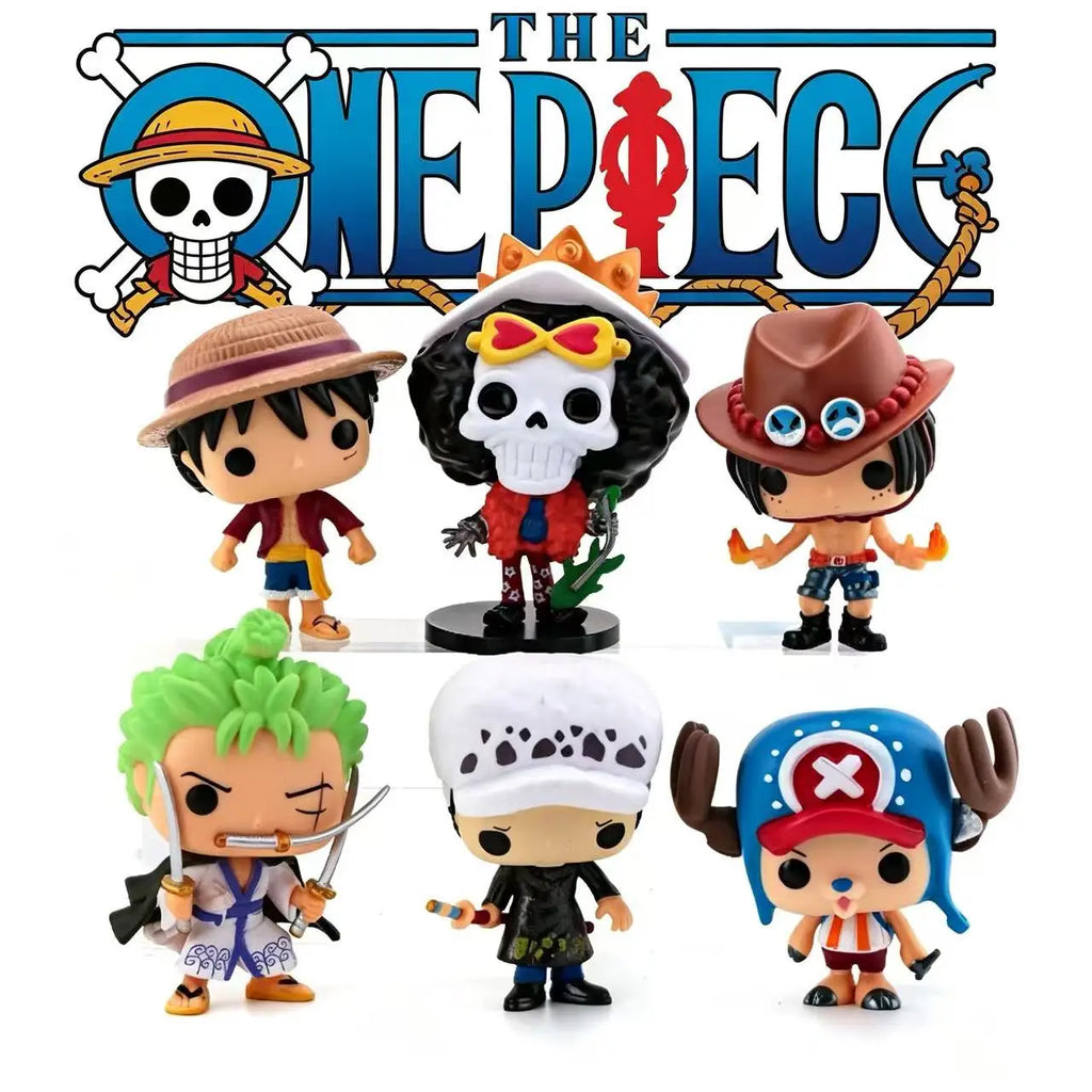 Anime Luffy One Piece Funko Zoro Nami Figurine Collectible Model Ornament Usopp Vinyl Handmade Gifts Desktop Decoration Toys