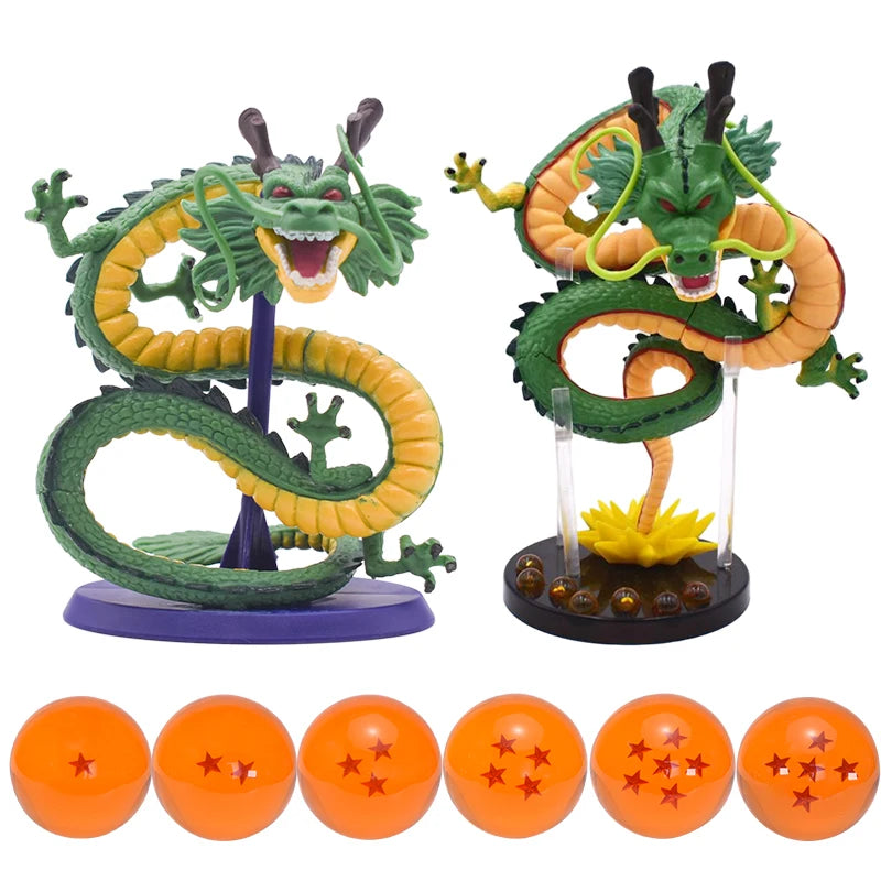 Dragon Ball Z Shenron Action Figures Toys Anime Seven Orange Dragon Balls PVC Figurine Model DBZ Collectible Dolls