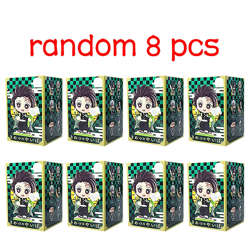 Demon Slayer Tanjiro Kamado Nezuko Anime Cartoon Figure Blind Box Creative Personalized Statue Model Ornament Surprise Gift Box