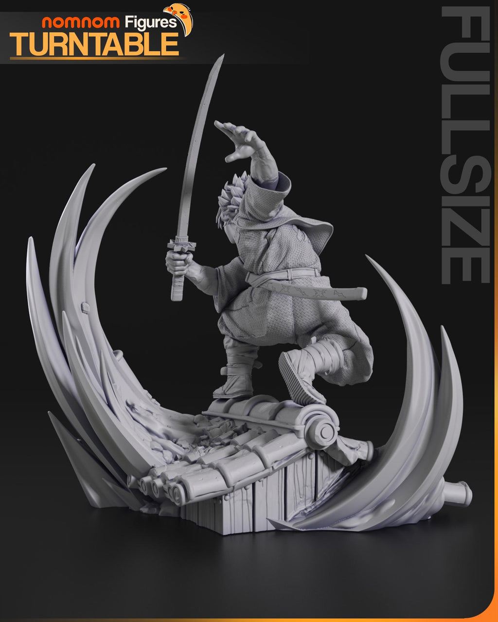 Windy Demon Slayer | Unpainted Garage Kit Resin Figure | Nomnom Figures