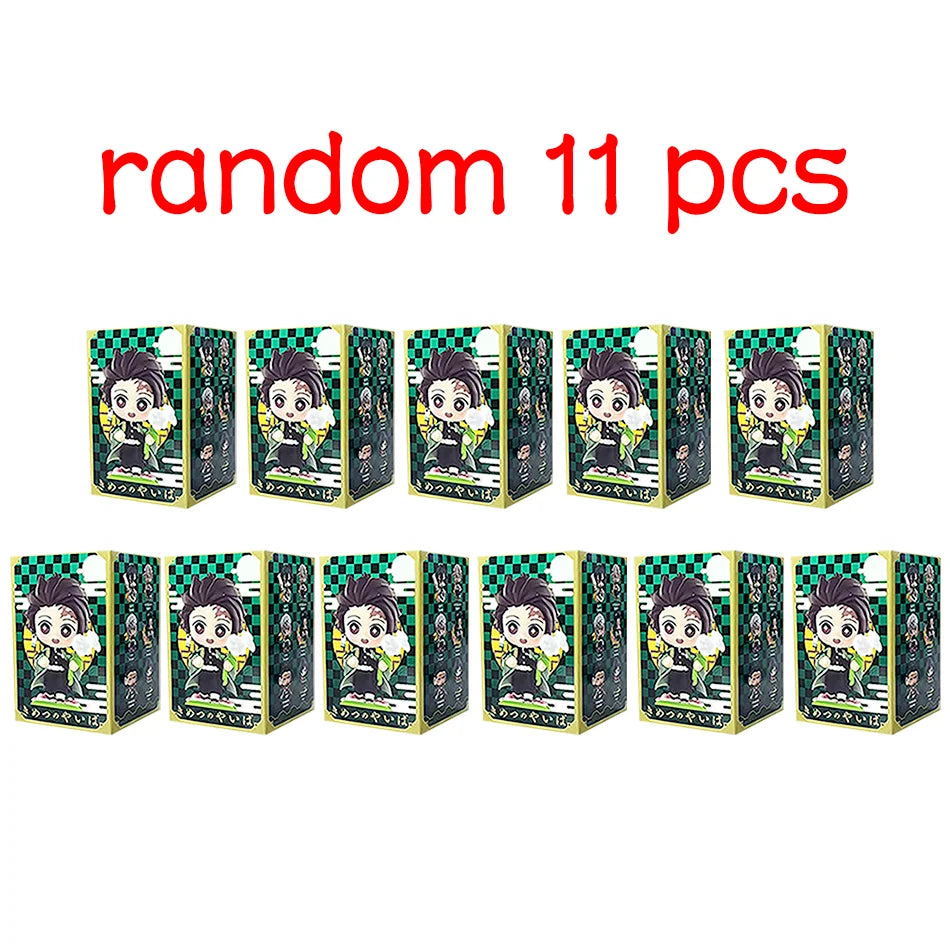 Demon Slayer Tanjiro Kamado Nezuko Anime Cartoon Figure Blind Box Creative Personalized Statue Model Ornament Surprise Gift Box