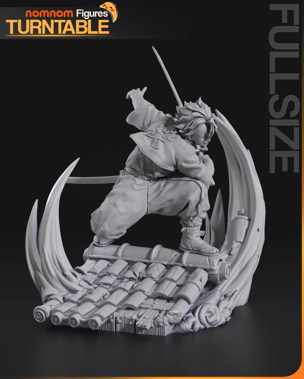 Windy Demon Slayer | Unpainted Garage Kit Resin Figure | Nomnom Figures