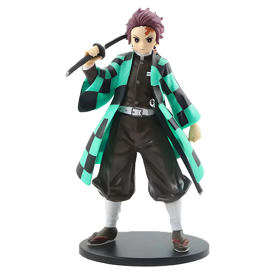Anime Demon Slayer Figure Kamado Tanjirou Nezuko Action Figures Model Toys Zenitsu Figurine Inosuke Kimetsu No Yaiba Figura