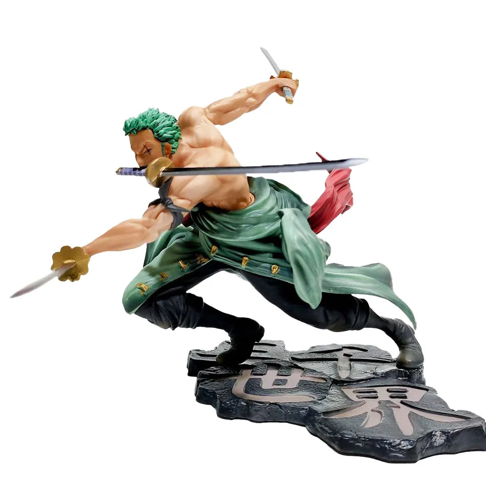 21cm One Piece Luffy Figure Roronoa Zoro Three-Blade Sa-Maximum Manga Anime Statue PVC Action Collection Model Toys Gifts
