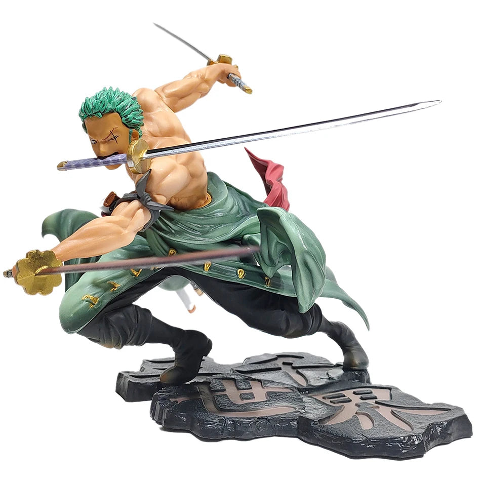 One Piece 10Cm Roronoa Zoro Anime Figure PVC Statue GK Collectible Display Figurine Home Decor Ornament Gift
