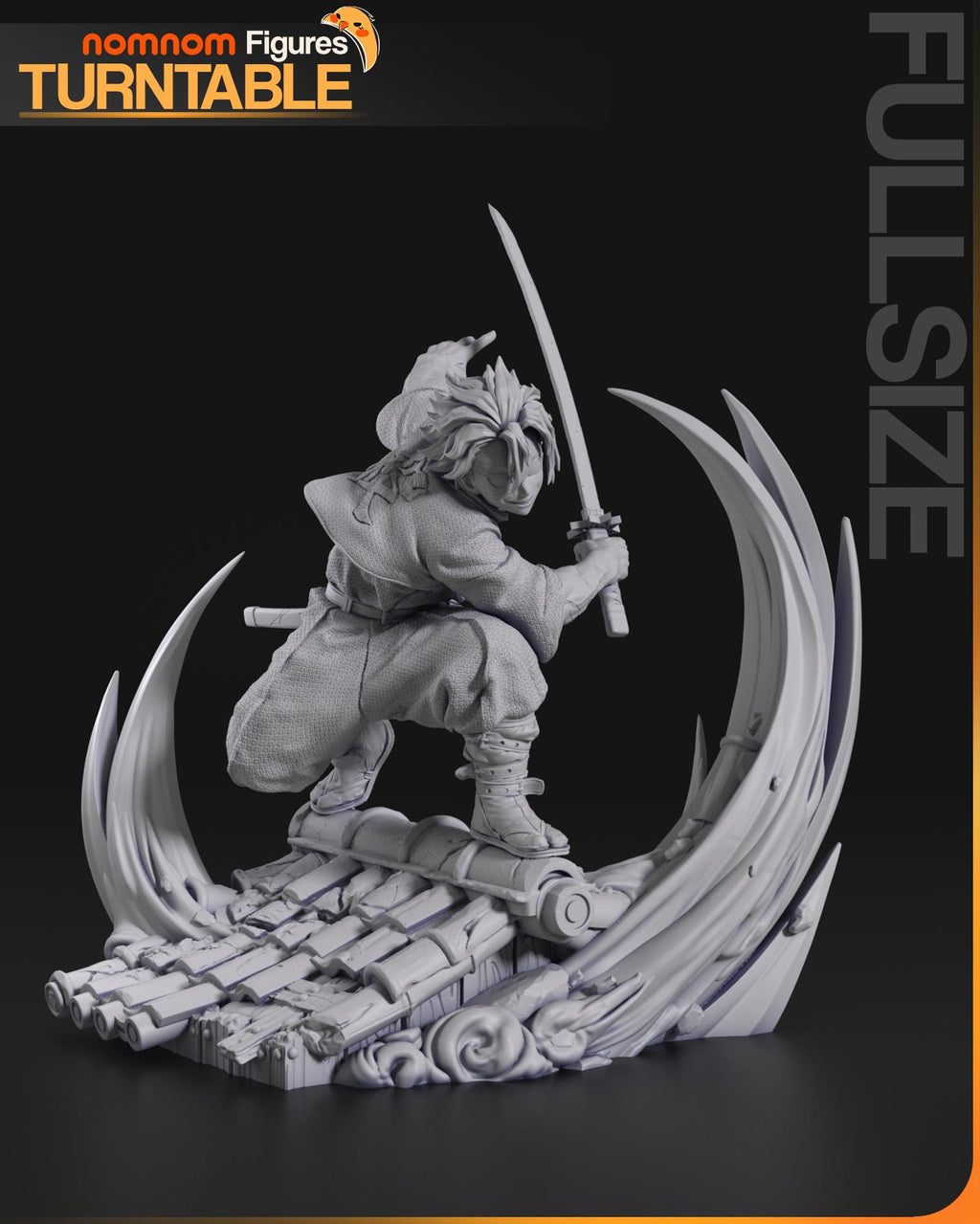 Windy Demon Slayer | Unpainted Garage Kit Resin Figure | Nomnom Figures