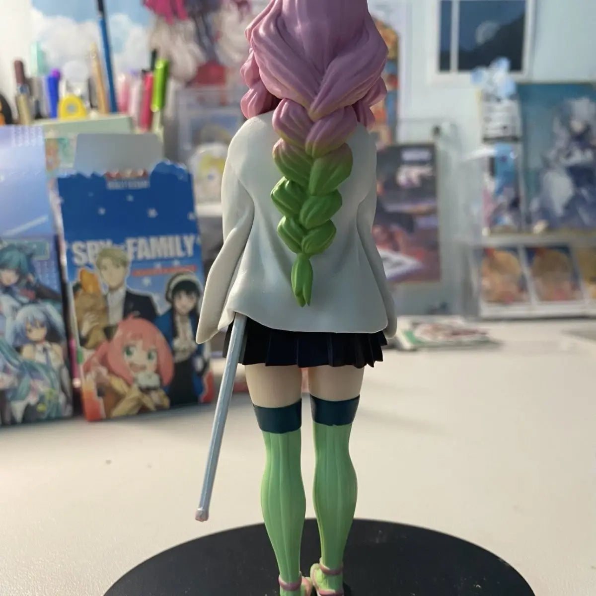 Demon Slayer Love Pillar Mitsuri Kanroji Tanjiro Figurine Friendship Outfit Model Display Cute Fun Gift for Friends