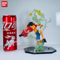 One Piece Anime Luffy Ace Sanji Zoro Battle Model Action Figure Fire Fist Sabo Three-Knife Ghost Dolls PVC Toys New