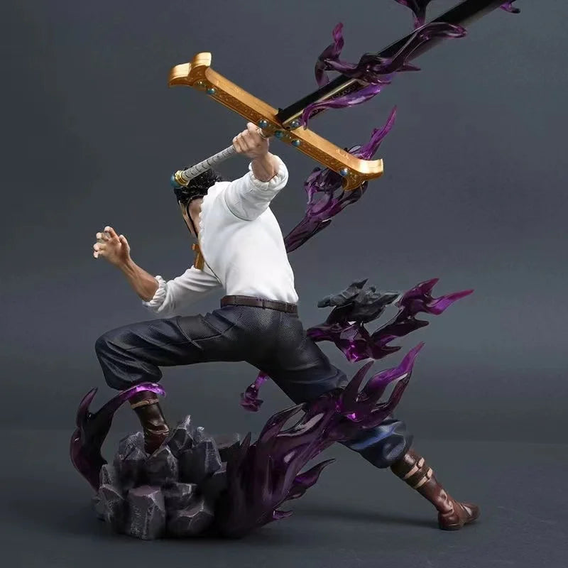 30Cm/11.81Inch One Piece Dracule Mihawk Figure One Piece Anime Figures Pvc Statue Desktop Ornament Collectible Model Toys Gifts