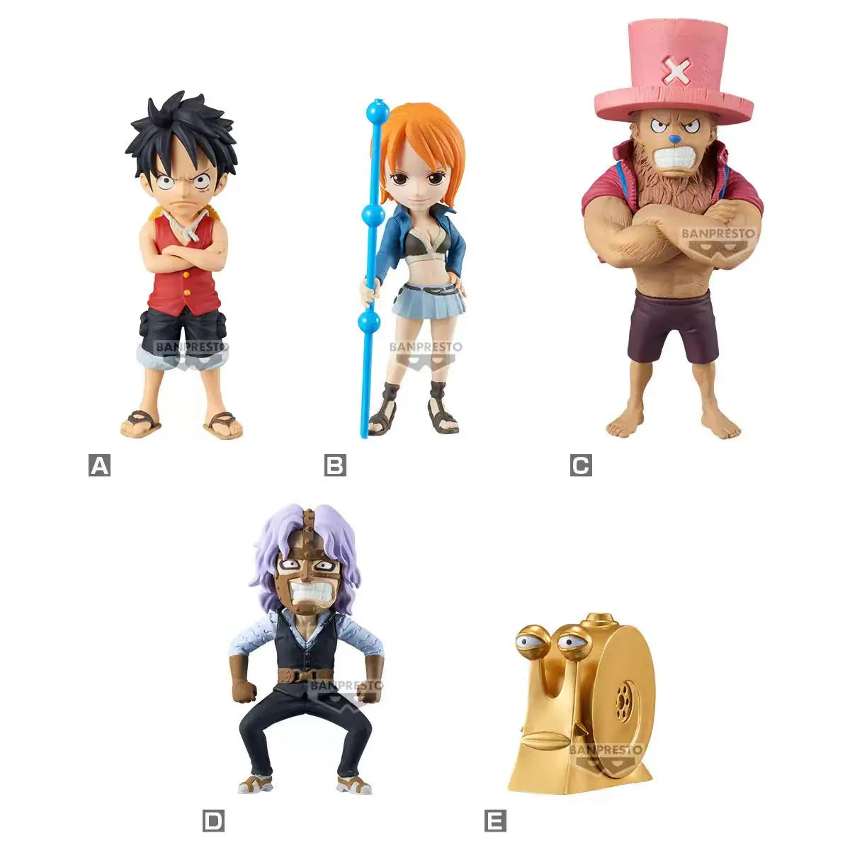 Original BANDAI BANPRESTO One Piece Luffy Nami Zoro Sanji Buggy WCF Anime Action Figures Chopper Shanks Toys Figurine