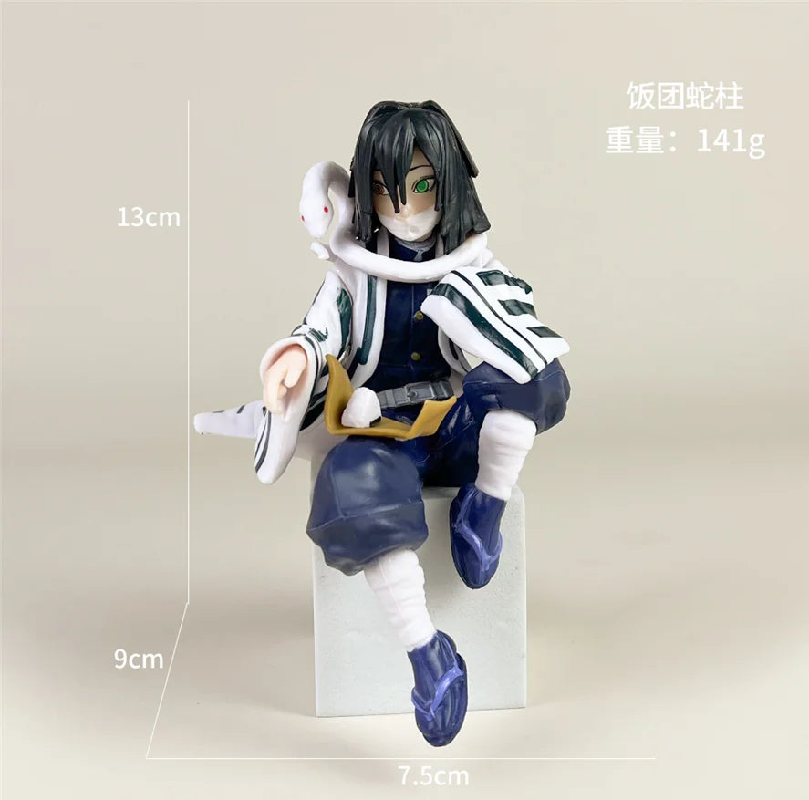 NEW Anime Demon Slayer Sit Eating High Quality Rice Figure All Style Tanjirou Nezuko Kyoujurou Tengen Tokitou Muichirou Figurine