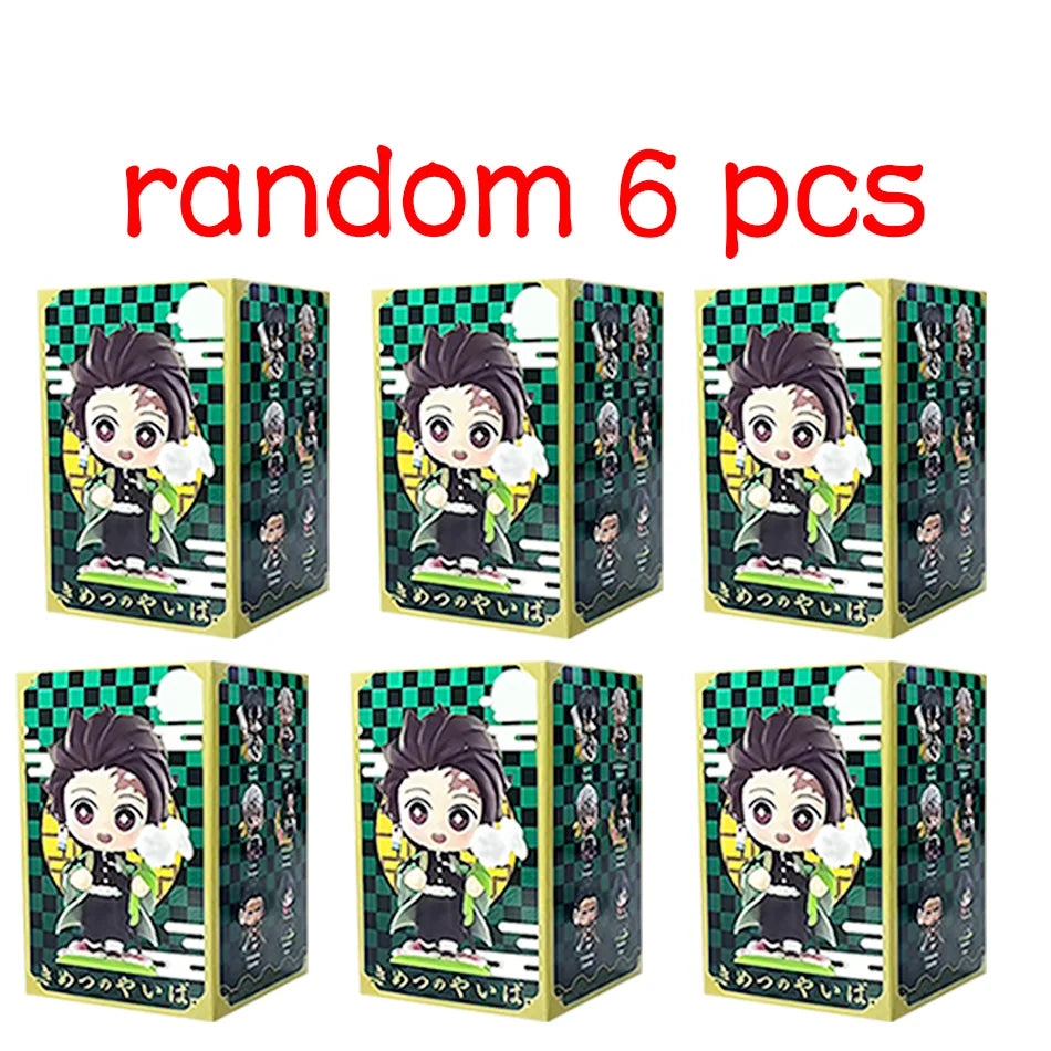 Demon Slayer Tanjiro Kamado Nezuko Anime Cartoon Figure Blind Box Creative Personalized Statue Model Ornament Surprise Gift Box