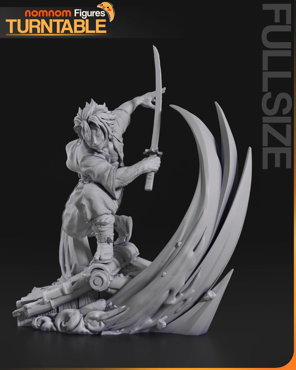 Windy Demon Slayer | Unpainted Garage Kit Resin Figure | Nomnom Figures