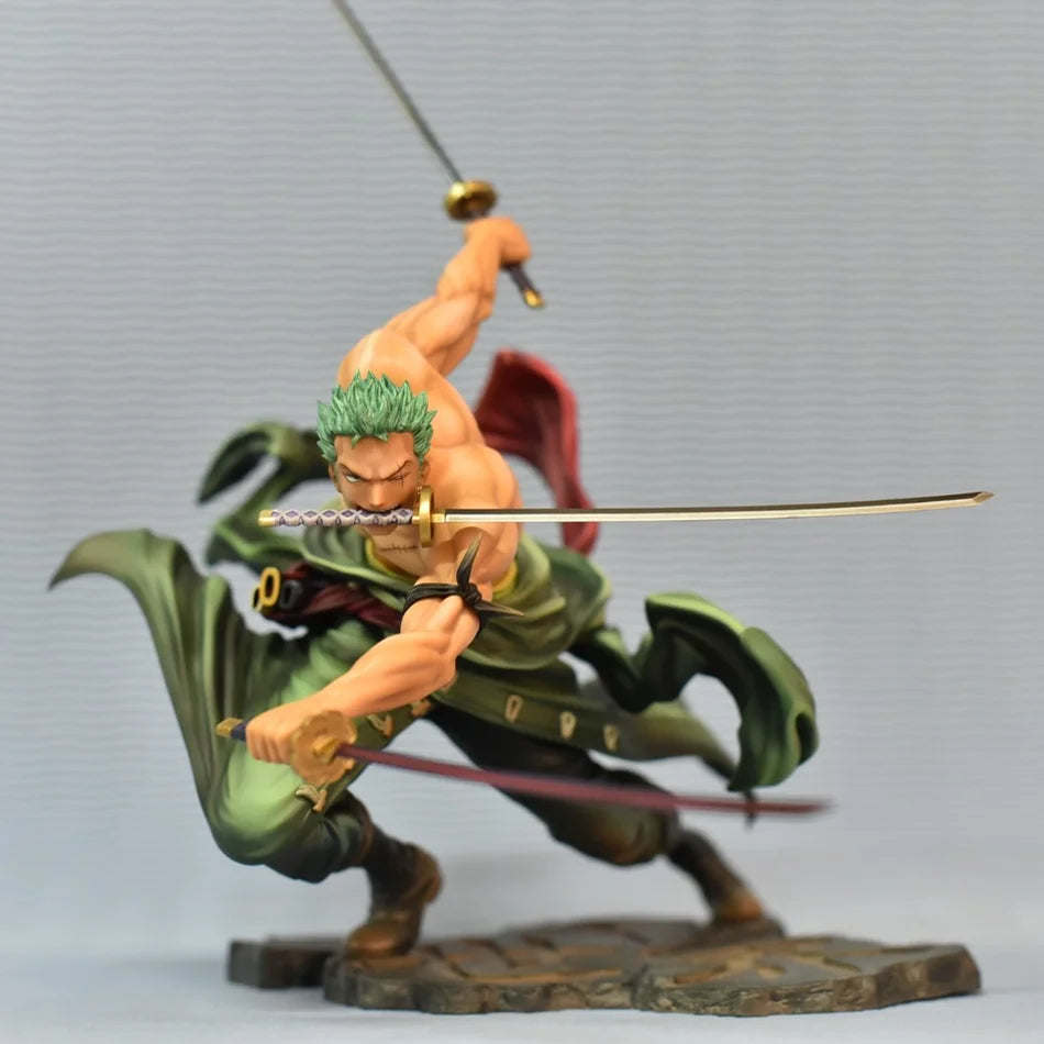 Hot One Piece 10cm Anime Figure GK Roronoa Zoro Three-blade Sa-maximum Manga Anime Statue Action Figure Collection Model Gifts