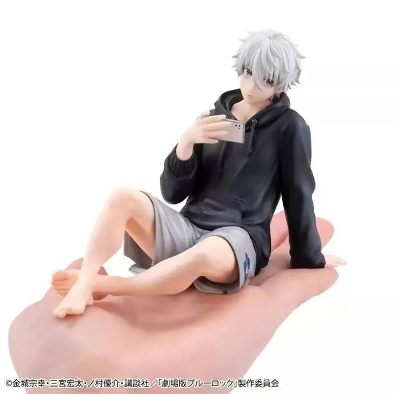 13cm Nagi Seishiro Figurine Cute Anime Blue Lock PVC Miniatures Ornaments Japanese Manga Model Doll Toys Garage Kits GK Figure
