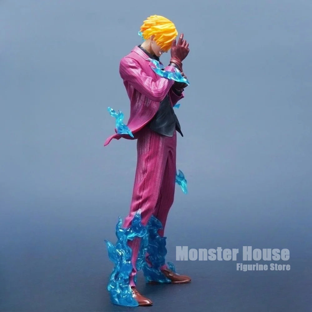 24cm/9.45in Anime ONE PIECE Figure Diable Jambe Sanji Action Figures Pvc Statue Desktop Ornamen Collection Model Toys Gifts