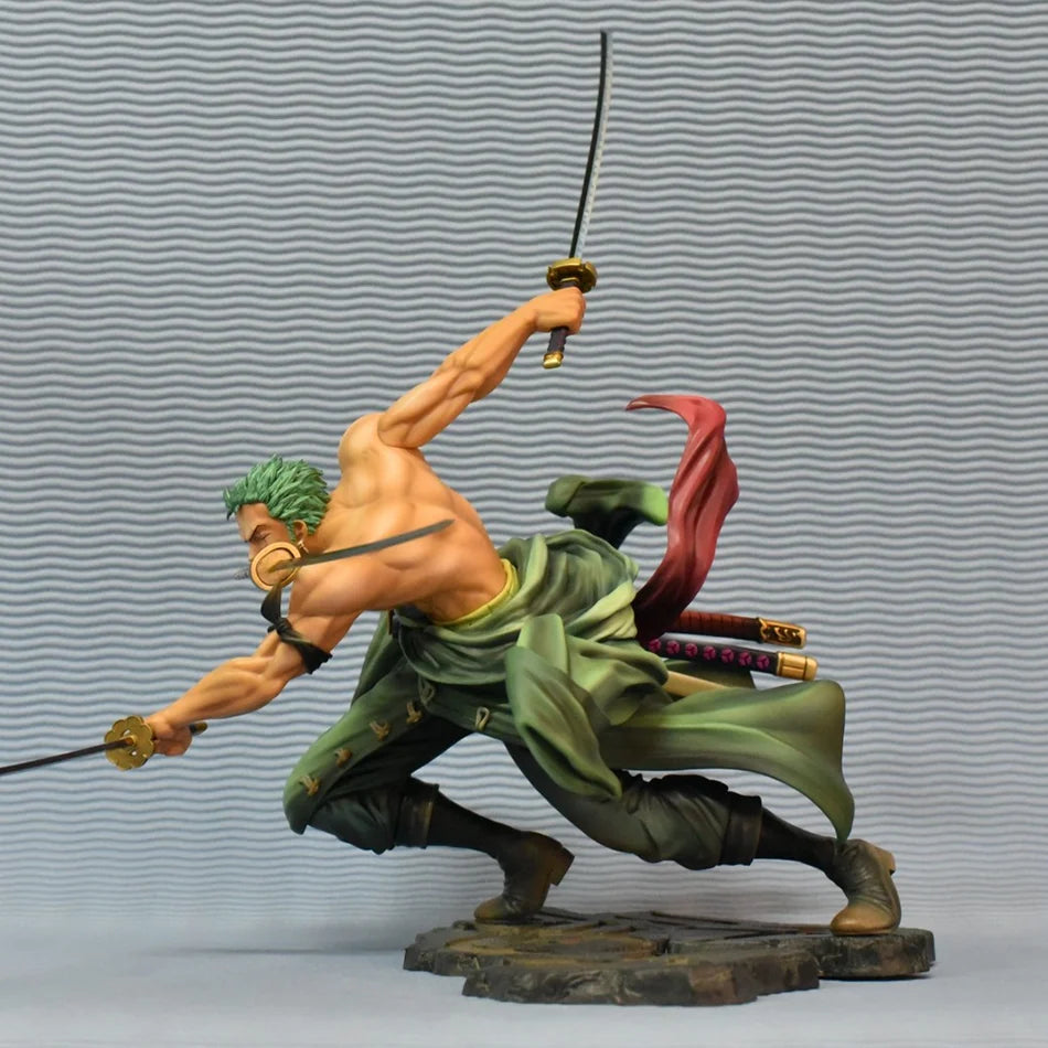 Hot One Piece 10cm Anime Figure GK Roronoa Zoro Three-blade Sa-maximum Manga Anime Statue Action Figure Collection Model Gifts