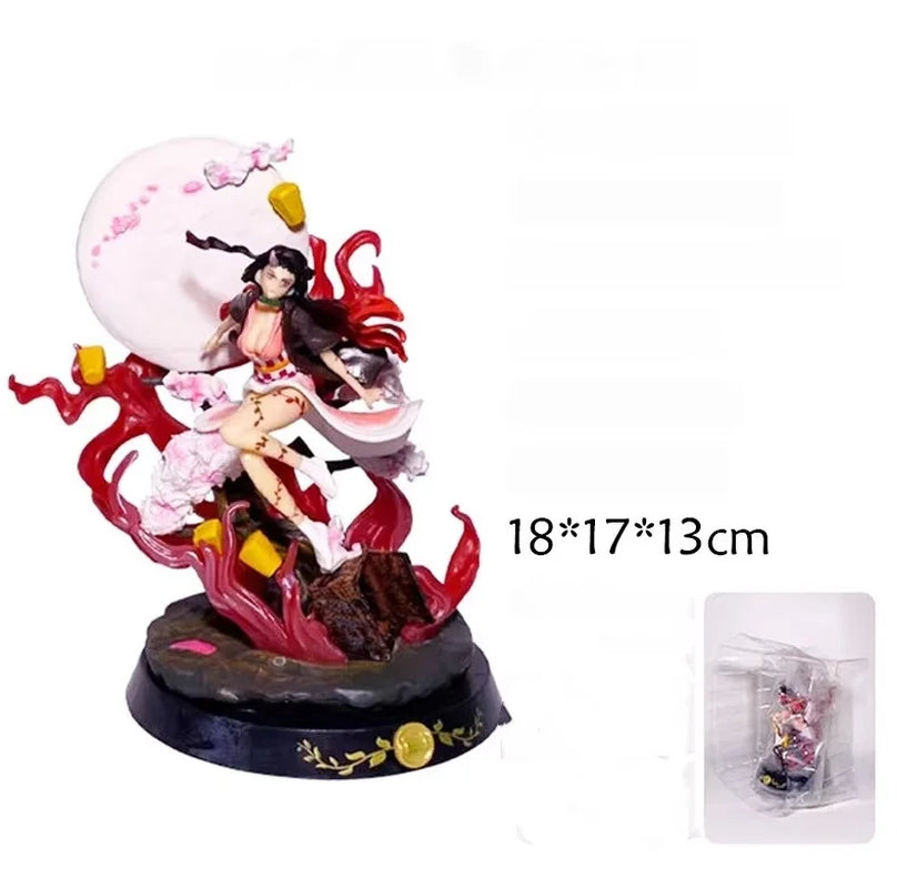 15Cm/31Cm Demon Slayer Anime Figure Kamado Nezuko Gk Statue Adult Demon Action Pvc Model Collectible Children'S Toys Gifts