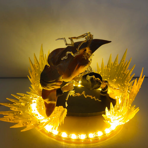 Demon Slayer Anime Agatsuma Zenitsu Led Lamp Bulb Action Figures Model Figurine Figure & Base & Lamp DIY Decoration Toys