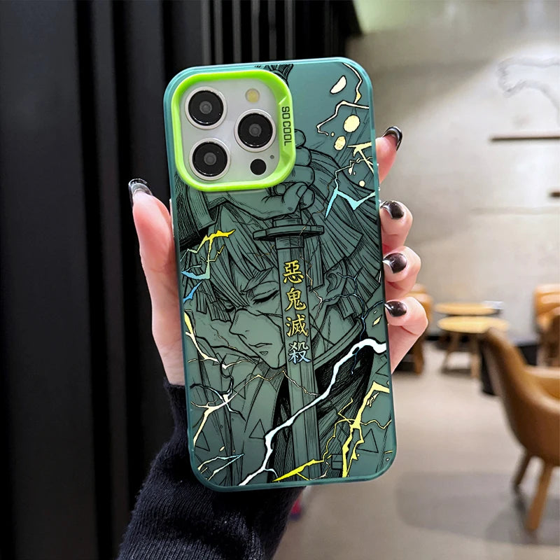 Phone Case for Oppo Realme 15 14 13 12 11 10 9i C75 C65 C63 C55 C53 C35 C33 C21Y C15 Pro Plus Anime Zenitsu Nezuko Demon Slayer