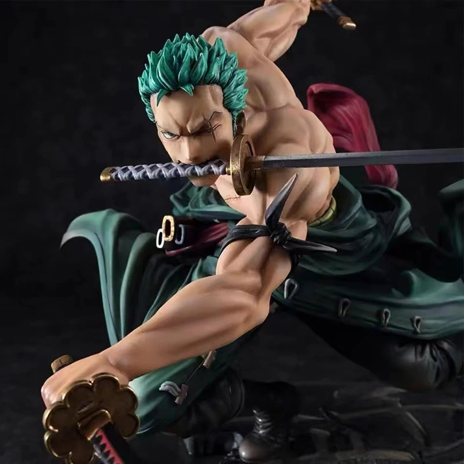 One Piece 10Cm Roronoa Zoro Anime Figure PVC Statue GK Collectible Display Figurine Home Decor Ornament Gift
