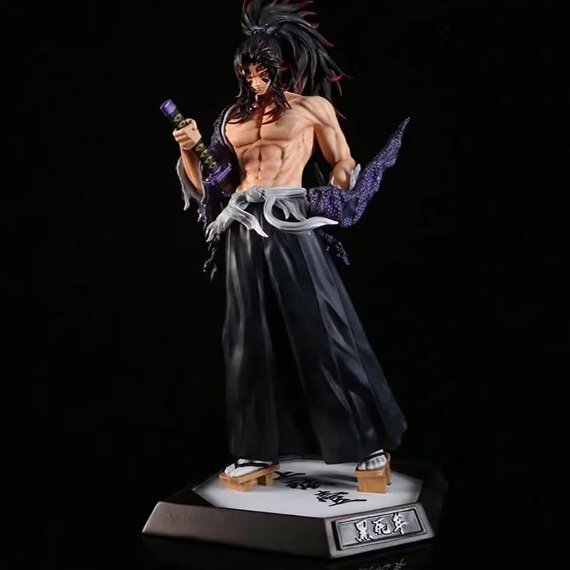 Kokushibo Figure Demon Slayer Upper Moon One Statue, 31Cm Anime Collectible, Michikatsu Tsugikuni Action Figure, High Quality Manga Gift