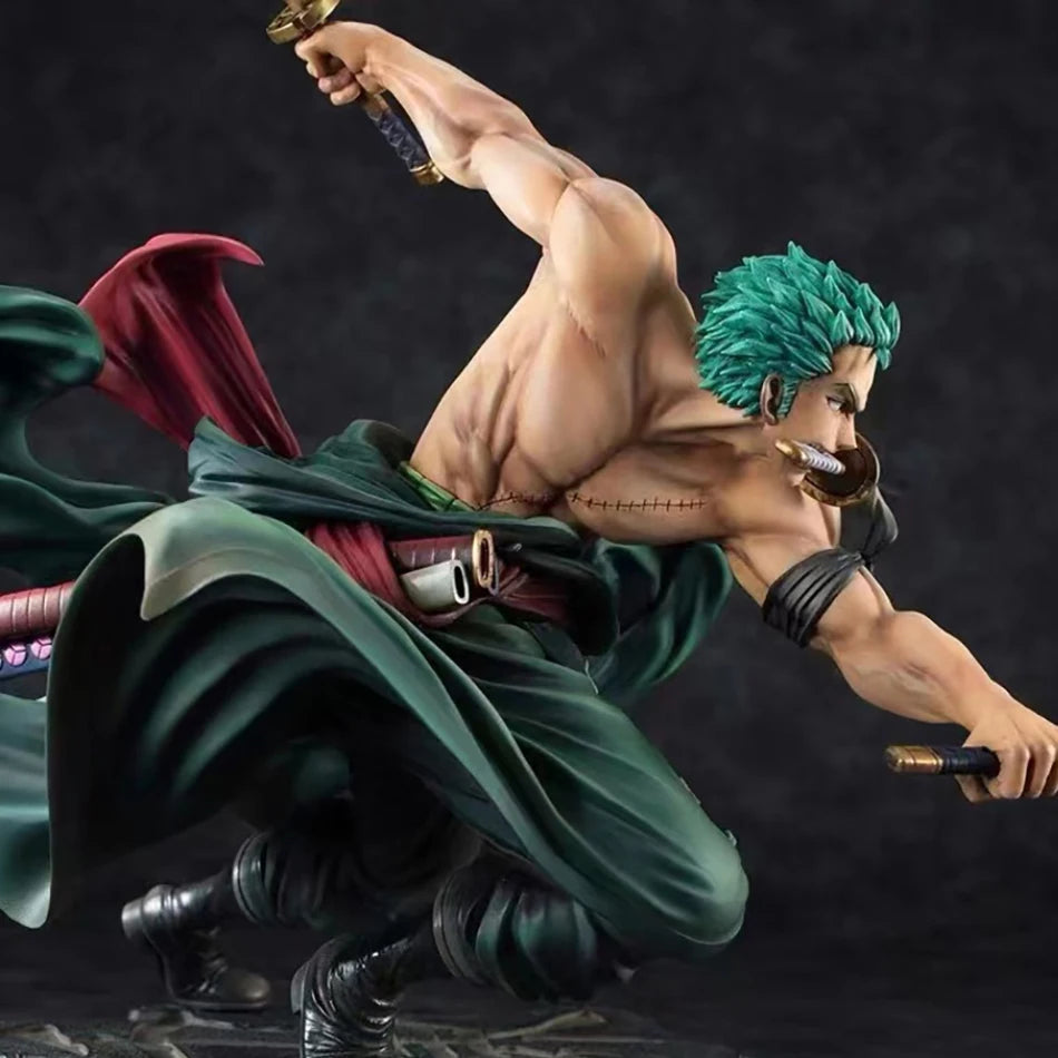 One Piece 10Cm Roronoa Zoro Anime Figure PVC Statue GK Collectible Display Figurine Home Decor Ornament Gift