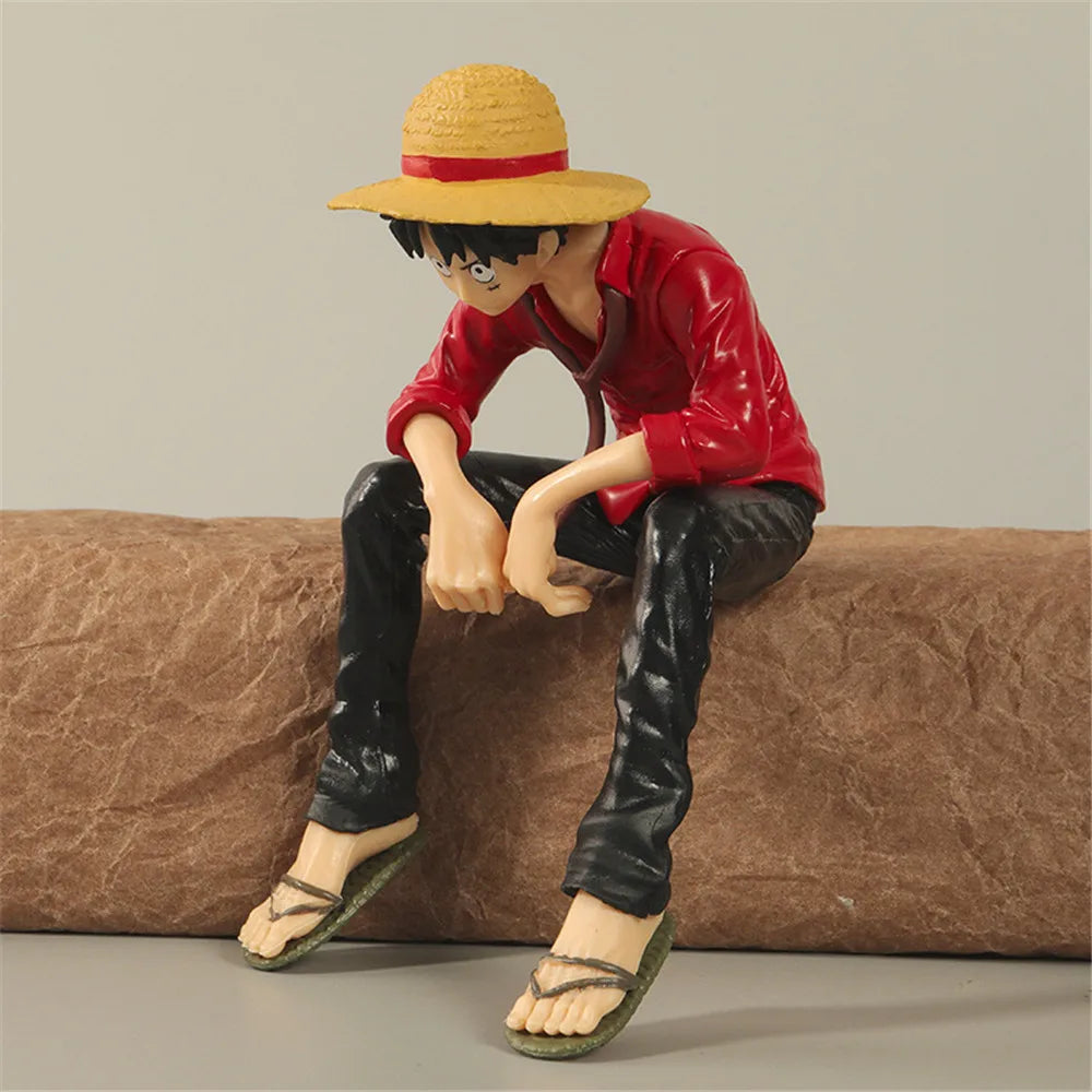 13cm Anime One Piece Monkey D. Luffy Straw Hat PVC Action Figure Collectible Doll Figurine Model Toys Kids Gifts