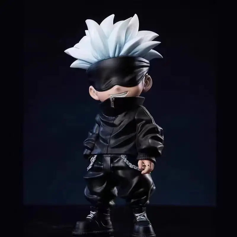 Jujutsu Kaisen figure - crouching Satoru Gojo collectible toy, model prize for display in car or PC case, birthday gift