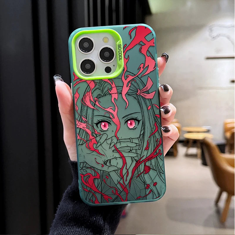Phone Case for Oppo Realme 15 14 13 12 11 10 9i C75 C65 C63 C55 C53 C35 C33 C21Y C15 Pro Plus Anime Zenitsu Nezuko Demon Slayer