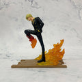 15cm Anime One Piece Figure Luffy Sanji Zoro Battle Warrior Figurine Model PVC Collection Desktop Action Figure Toy Kid Gifts